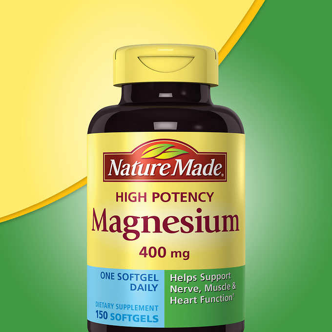 Nature Made Magnesium 400 mg., 180 Softgels Gnn ]180ɡ^